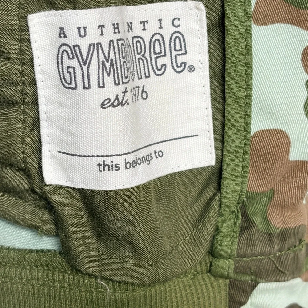 Gymboree Go Outside Boys Camo Bomber Jacket Green Brown Size XXS 3 Woodland Zip